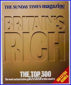 RICH LIST Britain's Top 300 THE ROLLING STONES Sunday Times magazine 1992 May UK