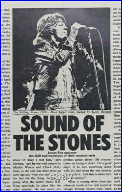 ROBERT REDFORD Ingrid Boulting COLIN JONES Rolling Stones SUNDAY TIMES magazine
