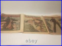 ROLLING STONE 1970's 10 MAGAZINE NEWSPAPERS Zeppelin Dylan McCarthy Stewart VTG