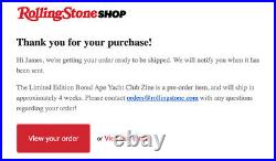 ROLLING STONE Limited Edition Bored Ape Yacht Club BAYC ZineROLLING STONE Limite