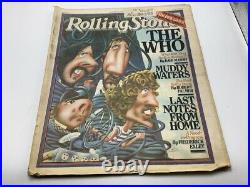 ROLLING STONE MAGAZINE 1978 Oct 5 THE WHO, MUDDY WATERS, REO, CARS, GRANDSTAND