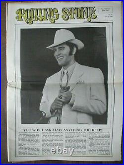 ROLLING STONE MAGAZINE #37 12/7/69 NEWSPAPER Elvis, Floyd, Jefferson Airplane