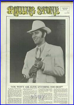 ROLLING STONE MAGAZINE #37 12/7/69 NEWSPAPER Elvis, Floyd, Jefferson Airplane