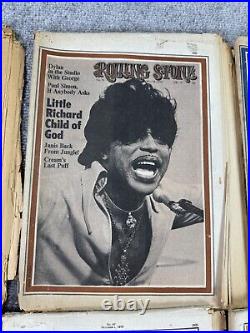 ROLLING STONE Magazine 1970s Little Richard Rascals Muhammad Ali Stallone Lot 17