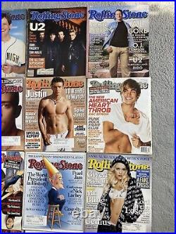 ROLLING STONE Magazine 2000s Johnny Depp Stefani Alba Osbourne Eminem Lot of 30