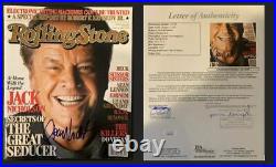 Rare Jack Nicholson Signed Autographed Rolling Stone Magazine Joker Jsa Coa