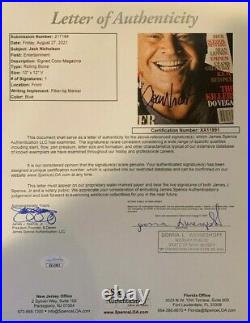 Rare Jack Nicholson Signed Autographed Rolling Stone Magazine Joker Jsa Coa