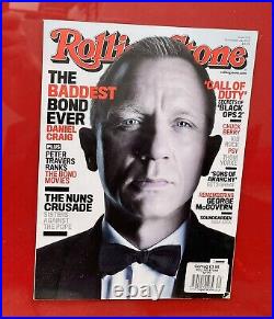 Rare'James Bond' Daniel Craig Rolling Stone Magazine Framed & Mounted 51-59cm