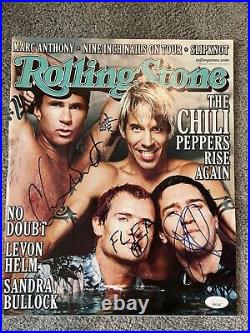 Red Hot Chili Peppers signed x3 JSA COA Rolling Stone Magazine John Fruscianti