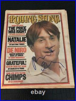Robert De Niro Signed Rolling Stone Magazine