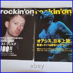 Rockin'on 2005-2007 9 book set Oasis Rolling Stones from Japan