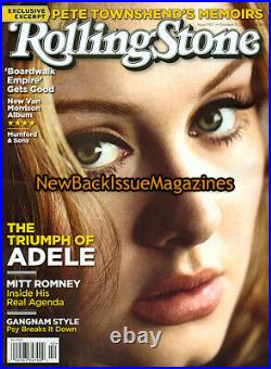 Rolling Stone 10/12, Adele, Karmin, Mitt Romney, Van Morrison, Pete Townshend, RARE