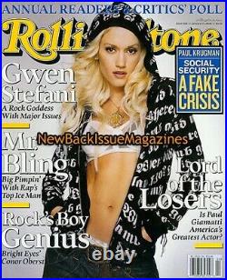 Rolling Stone 1/05, Gwen Stefani, Paul Giamatti, Bright Eyes, Conor Oberst, LAST ONE