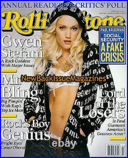 Rolling Stone 1/05, Gwen Stefani, Paul Giamatti, Bright Eyes, Conor Oberst, NEW