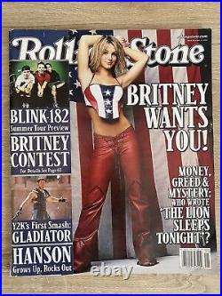 Rolling Stone 5/00 Britney Spears Blink-182 Gay Politics May 2000 Free Britney