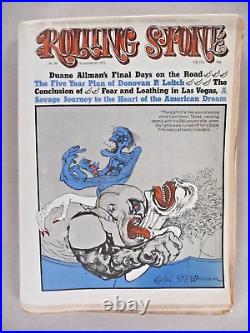 Rolling Stone #95+96 November 11+25, 1971 Fear & Loathing Las Vegas nice