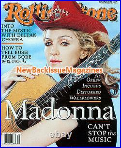 Rolling Stone 9/00, Madonna, Al Green, Incubus, The Wallflowers, September 2000, NEW