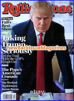 Rolling Stone 9/15, Donald Trump, Macklemore, Duran Duran, September 2015, NEW