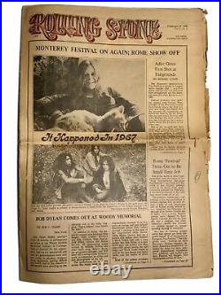 Rolling Stone Issue Vol 1, No. 6 February 24, 1968 IT HAPPENED IN 1967 issue