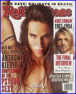 Rolling Stone Mag Promo Poster MAY 1994 featuring Kurt Cobain Anthony Kiedis