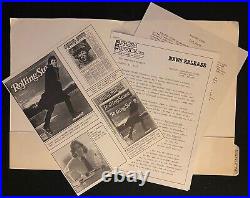 Rolling Stone Magazine 1981 Press Kit Release Bio Info Sheets Folder