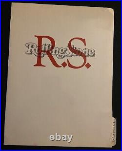 Rolling Stone Magazine 1981 Press Kit Release Bio Info Sheets Folder