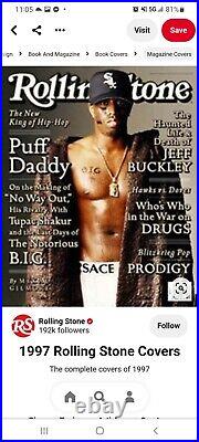 Rolling Stone Magazine 1997- Cover PUFF DADDY, Hip Hop laminated framed