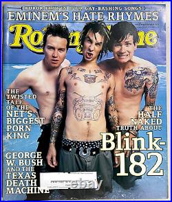 Rolling Stone Magazine #846 August 3, 2000 Blink 182- Eminem George W. Bush 9z