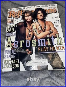 Rolling Stone Magazine April 26 2001 Aerosmith SIGNED STEVEN TYLER JOE PERRY