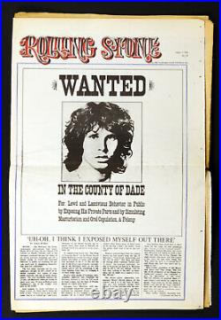Rolling Stone Magazine Back Issue 1969 Apr 5 No. 30 Jim Morrison