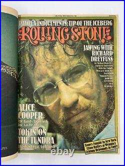 Rolling Stone Magazine Bound Book Issues 191-200 from 17 Jul 1975 to 20 Nov 1975