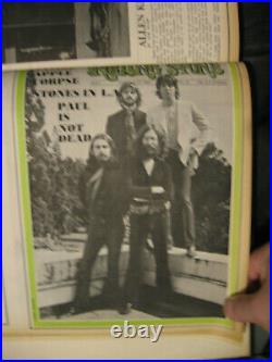 Rolling Stone Magazine Bound Issues # 4 11/69 6/70 Beatles, Hendrix, Only Listed