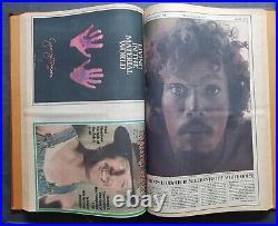 Rolling Stone Magazine Bound Volume Issues 136 June 7,1973-141 August 16,1973