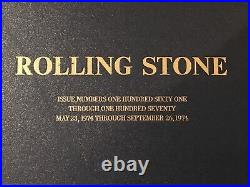 Rolling Stone Magazine Bound Volume Issues 161-170 May 23, 1974-sep 26, 1974