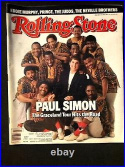 Rolling Stone Magazine Issue 503 Vintage July 2 1987 Paul Simon