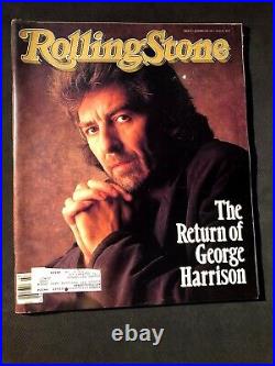 Rolling Stone Magazine Issue 511 Vintage October 22 1987 George Harrison