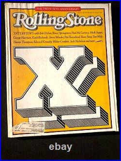 Rolling Stone Magazine Issue 512 November 1987 Twentieth 20th Anniversary