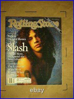 Rolling Stone Magazine Jan. 24,1991 Issue 596 Slash Cover, Acceptable Book