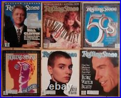 Rolling Stone Magazine Lot of 20 1990-93 ICE-T Skid Row RHCP Stones CLINTON