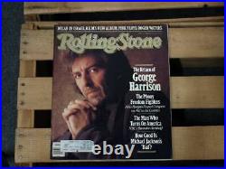 Rolling Stone Magazine Oct. 22,1987 Issue 511 George Harrison Cover, Wenner, Jan