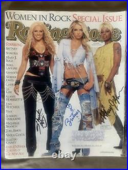 Rolling Stone Magazine Signed X 6 Shakira Britney Avril, Mary J Blieg