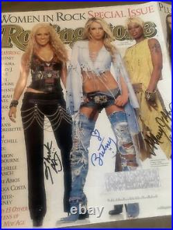 Rolling Stone Magazine Signed X 6 Shakira Britney Avril, Mary J Blieg