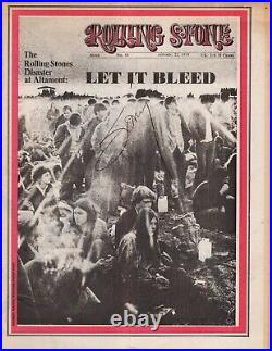 Rolling Stone No. 50 (The Disaster at Altamont) autographed by Sonny Barger