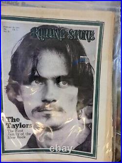 Rolling Stone mag Vintage Feb19, 1971 James Taylor