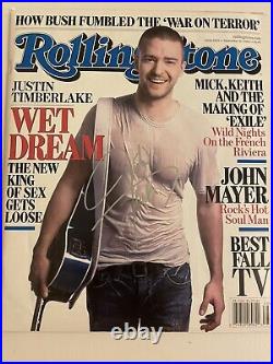 Rolling Stone magazine #1009 September 21 2006 Justin Timberlake Signed