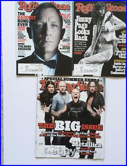Rolling Stone magazine 2012 / 23 issues Black Keys, Metallica, Bowie, Obama
