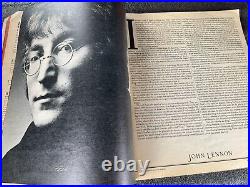 Rolling Stone magazine Ono Lennon January 22, 1981 newspaper Beatles VTG