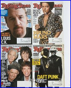 Rolling Stone magazine lot of 22 from 2013 Rolling Stones, Eminem, Lou Reed