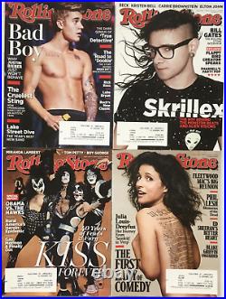 Rolling Stone magazine lot of 23 from 2014 / The Beatles, Pope Francis, Lorde