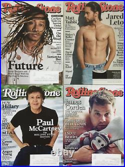 Rolling Stone magazine lot of 23 from 2016 David Bowie, Ramones, Jared Leto